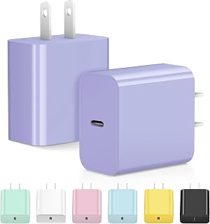 Bloc de charge USB C 2-Pack Adaptateur de charge rapide PD 20W