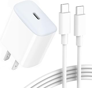 Chargeur rapide USB C IFEART 10pi 20W avec câble 3A pour iPad Pro/Air/Mini