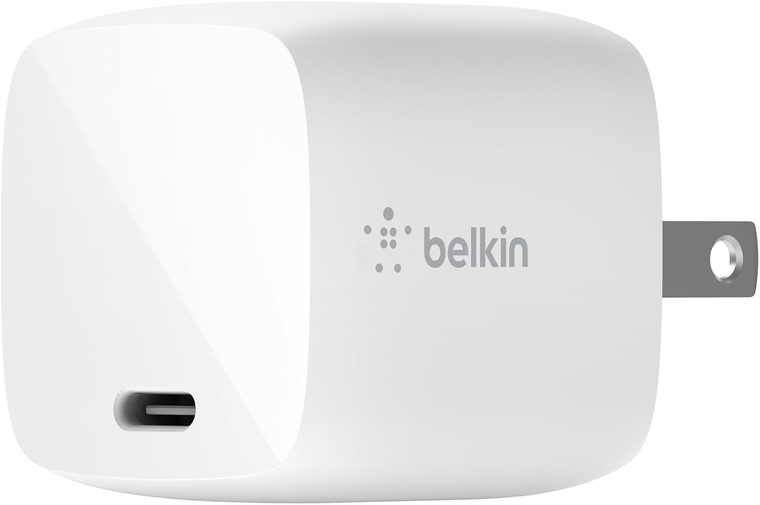 Chargeur mural Belkin BoostCharge USB C 30W GaN pour appareils Apple — Chargeur Rapide Usb C