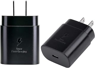 USB C Fast Charger 25W for Samsung Galaxy and iPhone (2 Pack)