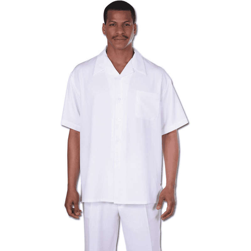 Mens White Walking Suit - Leisure Suit for Men — Mens Suits & Blazers
