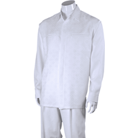 Mens White Walking Suit - Leisure Suit for Men