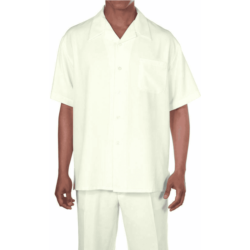 Mens White Walking Suit - Leisure Suits for Men — Mens Suits & Blazers