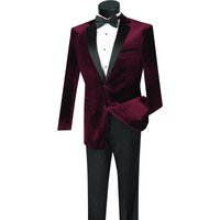 Veste de Tuxedo en Velours Rose Poudré pour Hommes — Costumes et vestons pour hommes