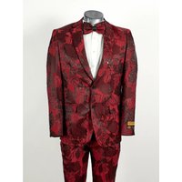 Costume Tuxedo Bourgogne pour Hommes Alberto Nardoni — Costumes et vestons pour hommes