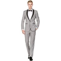 Costume Tuxedo Gris Clair pour Hommes Alberto Nardoni — Costumes et vestons pour hommes