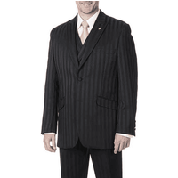 Hommes Noir sur Noir costume — Costumes et vestons pour hommes
