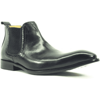Botte Chelsea pour homme en cuir noir Carrucci — Accessoires de mode