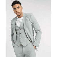 Men's Sage Green Suit with Matching Vest — Fashion Accessories