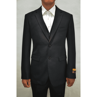 Mens Linen Summer Black Suit — Mens Suits & Blazers
