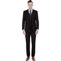 Costume Veste Slim Intelligent pour Hommes Alberto Nardoni Noir