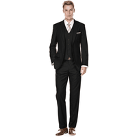 Costume Veste Veste Moderne Ajusté Noir pour Hommes Alberto Nardoni