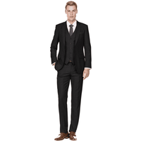 Costume Veste Ajustée Noir pour Hommes Alberto Nardoni — Costumes et vestons pour hommes