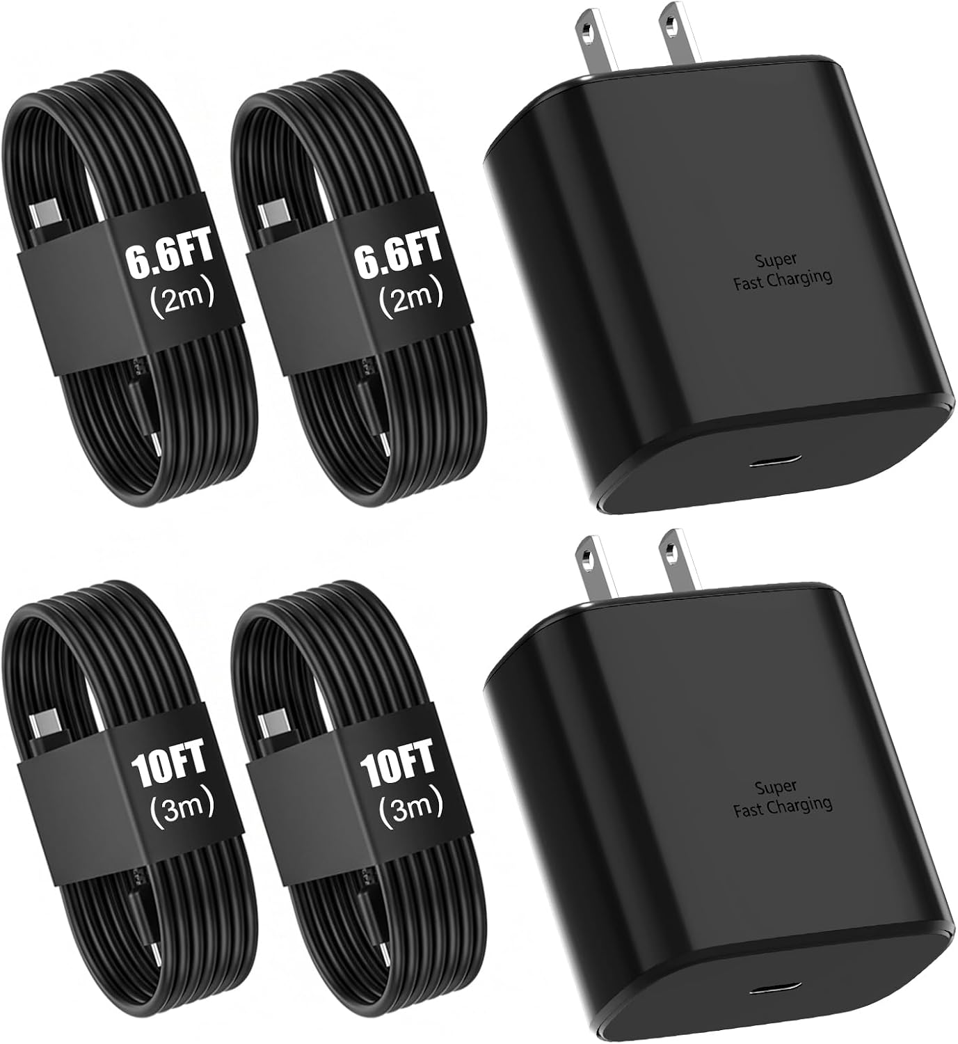 Chargeur rapide 45W USB-C avec câbles de 6FT et 10FT pour Samsung Galaxy — Chargeur Rapide Usb C