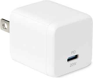 Chargeur Rapide USB C Amazon Basics, 20W 1-Port PD 3.1