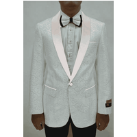 Paisley-300 Blanc/Blanc - Blazers de gros pour hommes