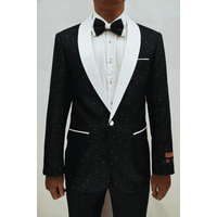 Paisley-300 Marine/Noir - Blazers pour Hommes