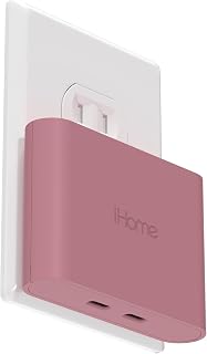 Chargeur USB-C Multiport 40W iHome, Adaptateur mural AC Pro 2 ports