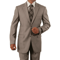 Men's Brown Linen Summer Wedding Suit