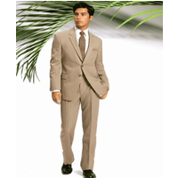 Mens Brown Linen Summer Wedding Suit