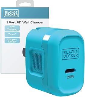 Chargeur mural BLACK+DECKER 20W Type C pour charge rapide — Chargeur Rapide Usb C