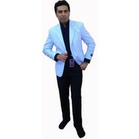 Navy Seersucker Blazer — Mens Suits & Blazers