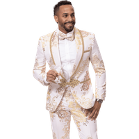 Tuxedo Champagne - Costume Floral Paisley — Costumes et vestons pour hommes