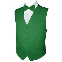 Men's Satin Emerald Green Vest for Holidays and Christmas — Fashion Accessories