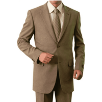 Costume de Groomsmen Fitté Slim Beige — Costumes et vestons pour hommes