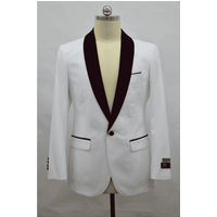 Veste de Tuxedo Bordeaux pour Hommes Alberto Nardoni Store — Costumes et vestons pour hommes