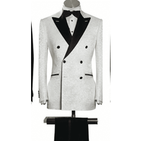 Alberto Nardoni Men's Double Breasted Floral Tuxedo Jacket — Mens Suits & Blazers