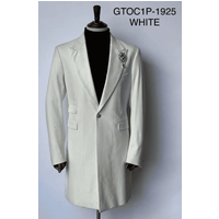 Manteau de Tuxedo en Velours pour Hommes - Veste de Dîner Blanche