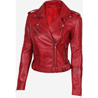 Maroon Leather Jacket