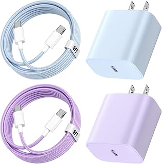 20W USB C Fast Charger for iPhone 17 Pro Max/17 Pro - 2 Pack — Fast Charger Usb C