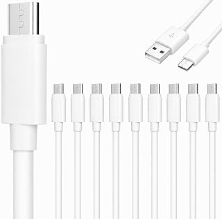 Pack of 10 USB-C to USB-A Fast Charge Cables for Samsung and iPhone — Fast Charger Usb C