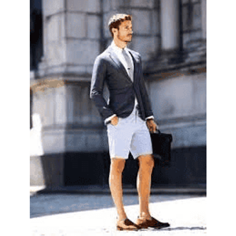 Men's Summer Blazer with Shorts — Mens Suits & Blazers