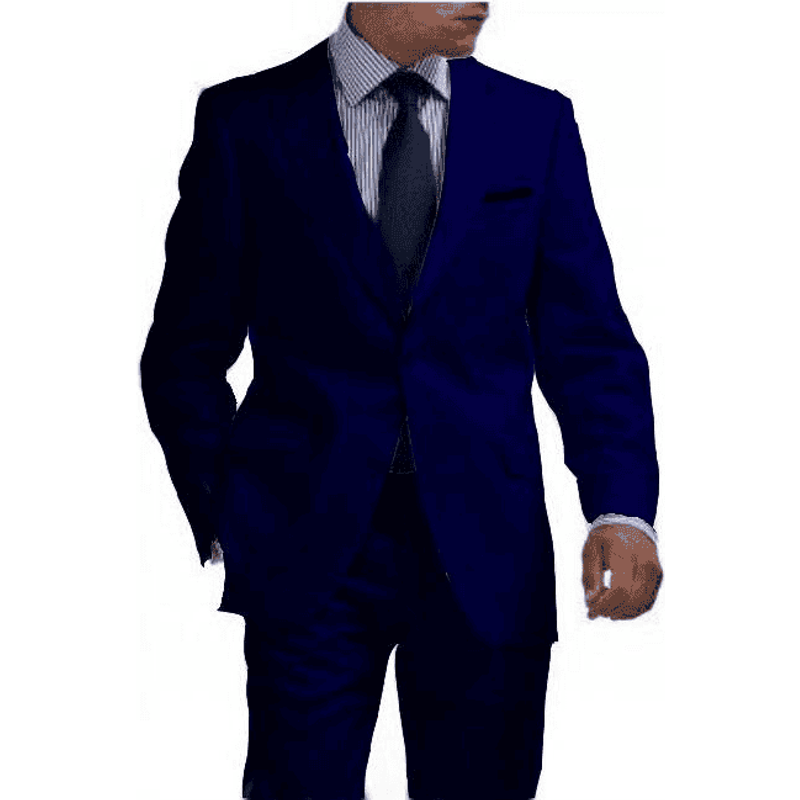 Alberto Nardoni Men's Blue Linen Suit