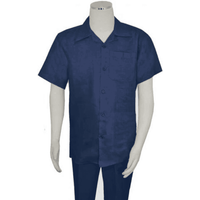 Costume de lin bleu pour hommes — Costumes et vestons pour hommes