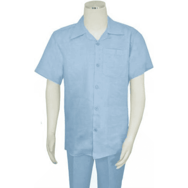 Costume de lin bleu pour hommes — Costumes et vestons pour hommes