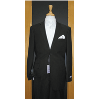 Costume en lin noir pour hommes — Costumes et vestons pour hommes