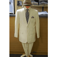 Costume d'été en seersucker jaune pour hommes — Costumes et vestons pour hommes