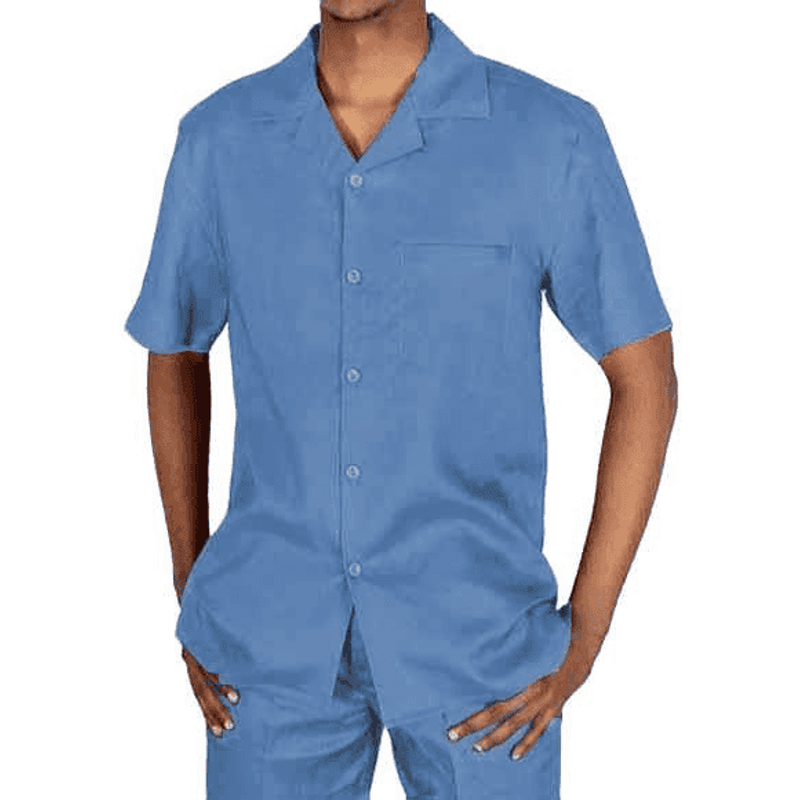 Costume de lin bleu pour hommes — Costumes et vestons pour hommes