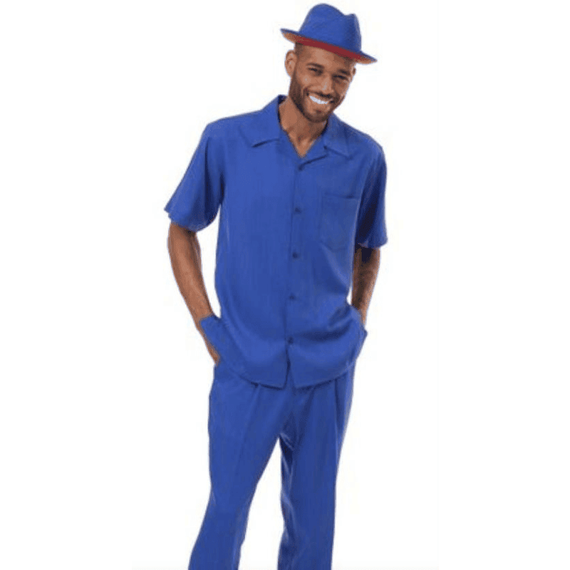 Costume de lin bleu pour hommes — Costumes et vestons pour hommes