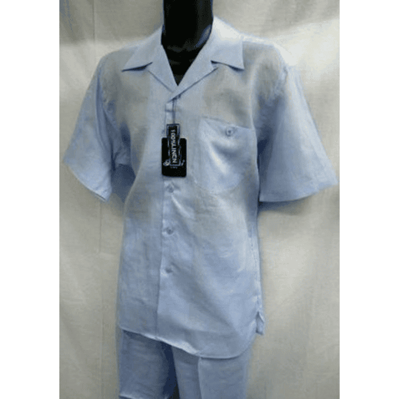 Costume de lin bleu pour hommes — Accessoires de mode