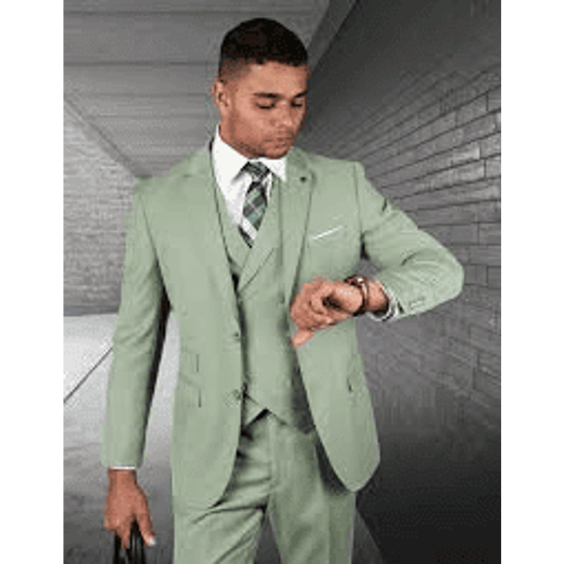 Costume de mariage vert sauge par AlbertoNardoniStore — Costumes et vestons pour hommes