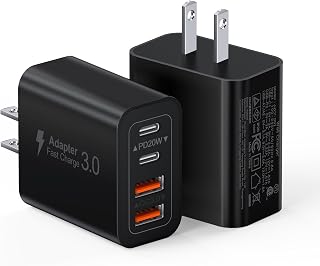 Bloc de charge USB C 40W avec 4 ports et technologie QC+PD 3.0