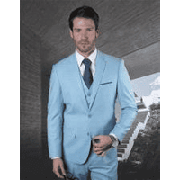 Tiffany Blue Ultra Slim Fit Suit for Weddings and Formal Events