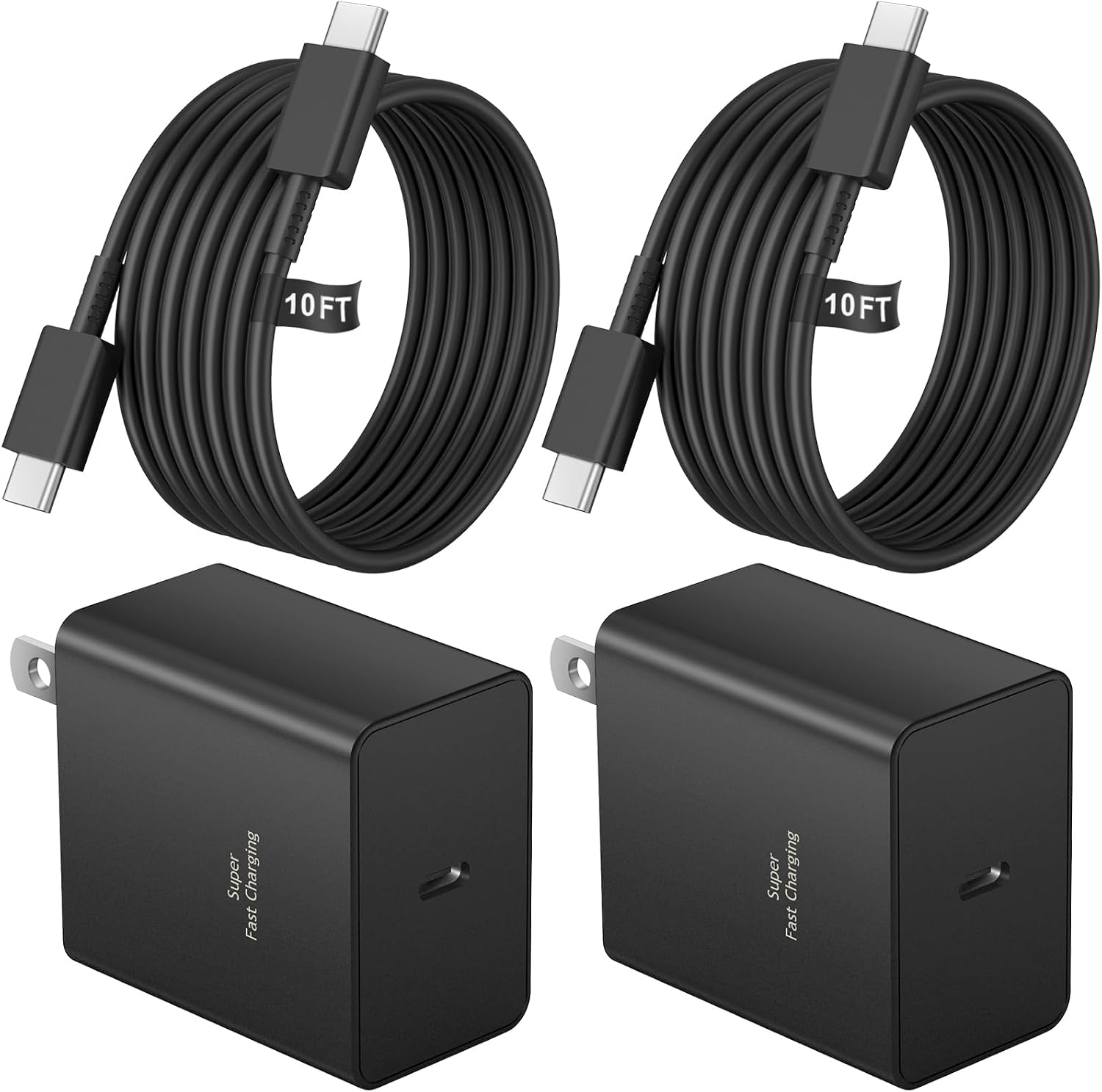Ensemble de Chargeur Rapide USB C 45W avec 2 Adaptateurs et Câble — Chargeur Rapide Usb C