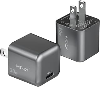 Bloc de Chargeur USB C MINIX P30 30W 2-Pack avec Technologie GaN — Chargeur Rapide Usb C
