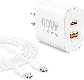 iPhone 17 16 15 Pro Max 60W Dual Port USB-C Fast Charger